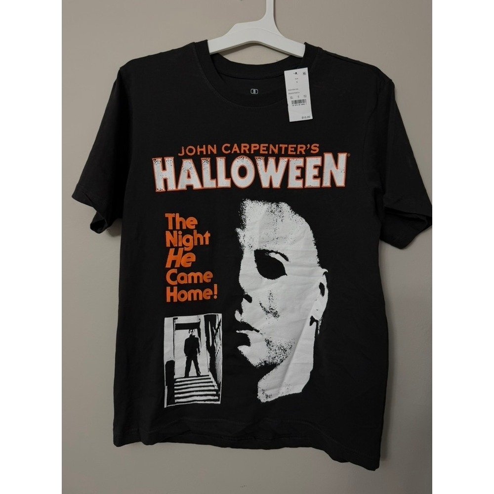 Printers Ink Halloween Movie T-Shirt Men Small Black Michael Myers Graphic NWT